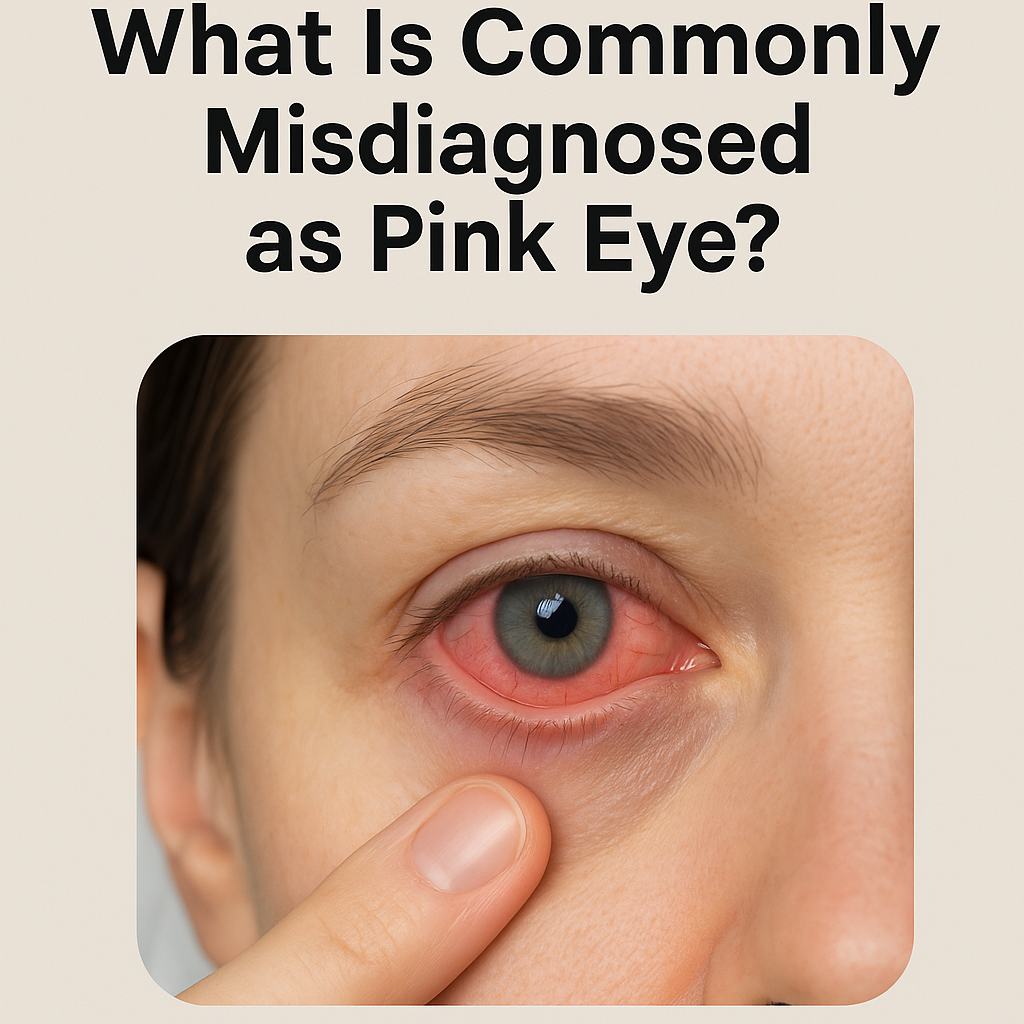 what is commonly misdiagnosed as pink eye